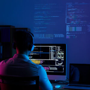 rear view programmer working all night long 1098 18697